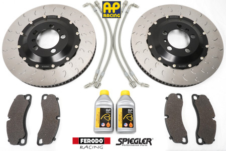 Essex Brake Pad, Line, Fluid, and 2-piece Disc Bundle (Front 410x36mm)- Porsche 991 GT3 718 GT4 RS Spyder RS PCCB