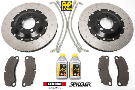 Essex Brake Pad, Line, Fluid, and 2-piece Disc Bundle (Front 350x34mm)- Porsche 991 Carrera S GTS Iron