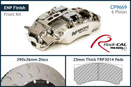 AP Racing by Essex Radi-CAL ENP Competition Brake Kit (Front 9669/390mm)- Porsche 911 Various 991 and 992
